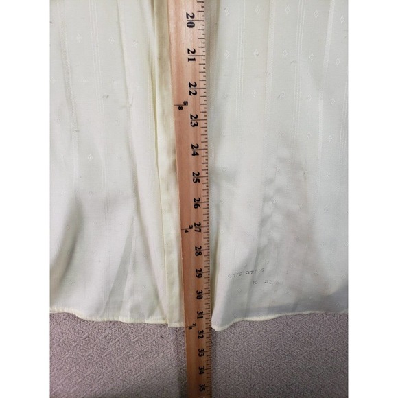 VTG Montgomery Ward Shirt Mens 16 Ivory Long Sleeve Button Up Collar Dress Shirt - Picture 4 of 9